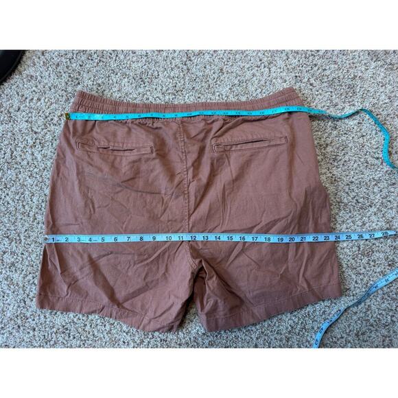 Abercrombie & Fitch shorts, size Men's XL, NWOT, Reddish Brown, Elastic Waist - Picture 4 of 10